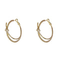Viral Long Knot Hoops, 14k Gold Plated Anti-Tarnish and Hypoallergenic, Vintage Design Zircon Crystals, Lightweight Luxury Jewelry, Versatile Sparkling Face Slimming Ear Rings
